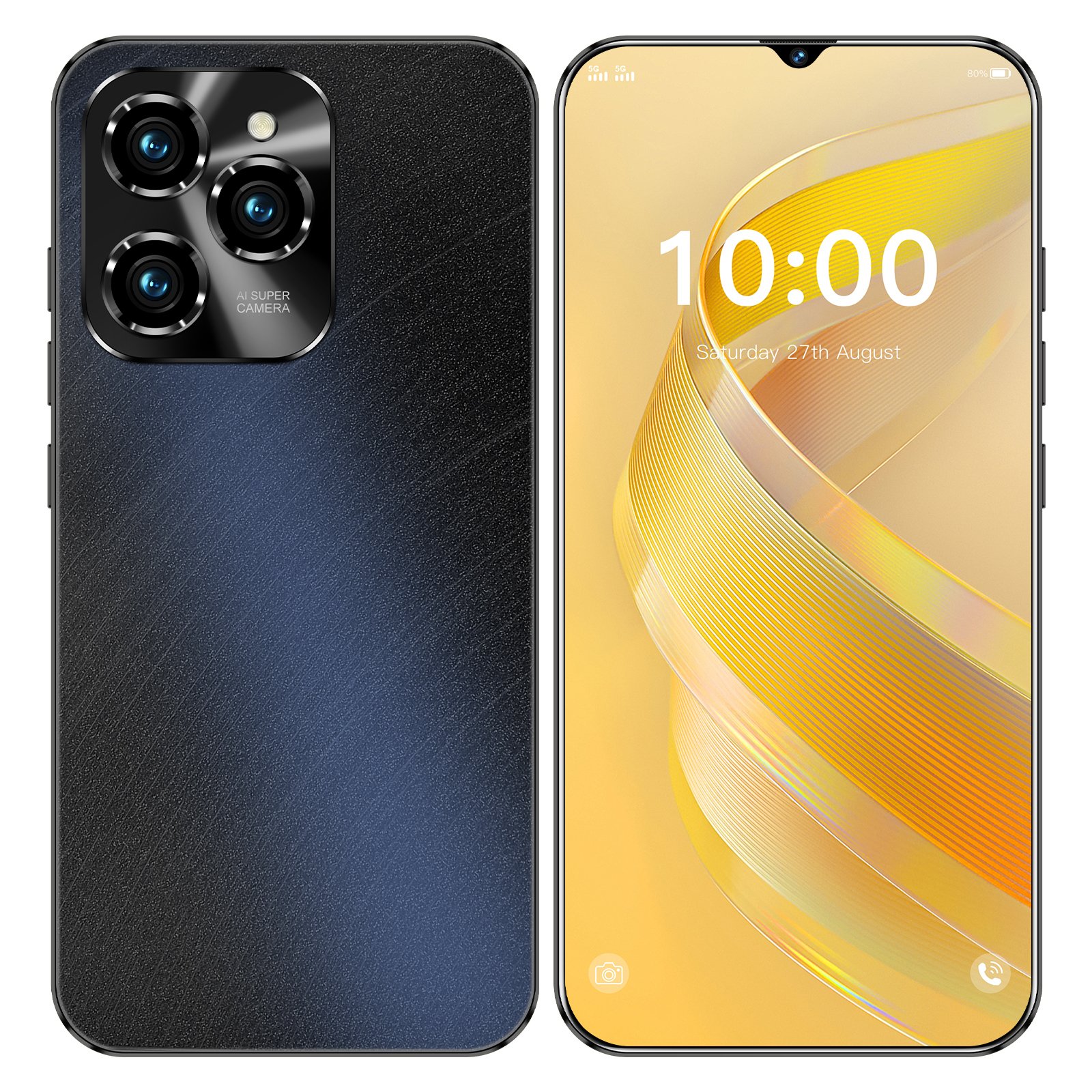 HSDF-Hot40 Pro mode 16GB+1TB 6.8-inch 5G Camera 72MP Android 14 mobile phone dual core dual sim smart phone